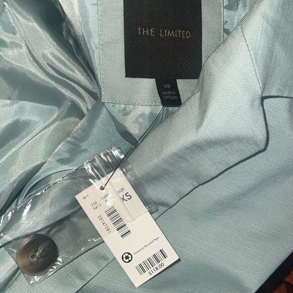 The Limited Women’s Blue One Button Blazer Size Extra Small NWT - Picture 3 of 3